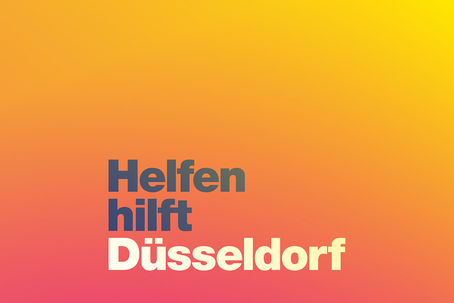 Helfen hilft Düsseldorf