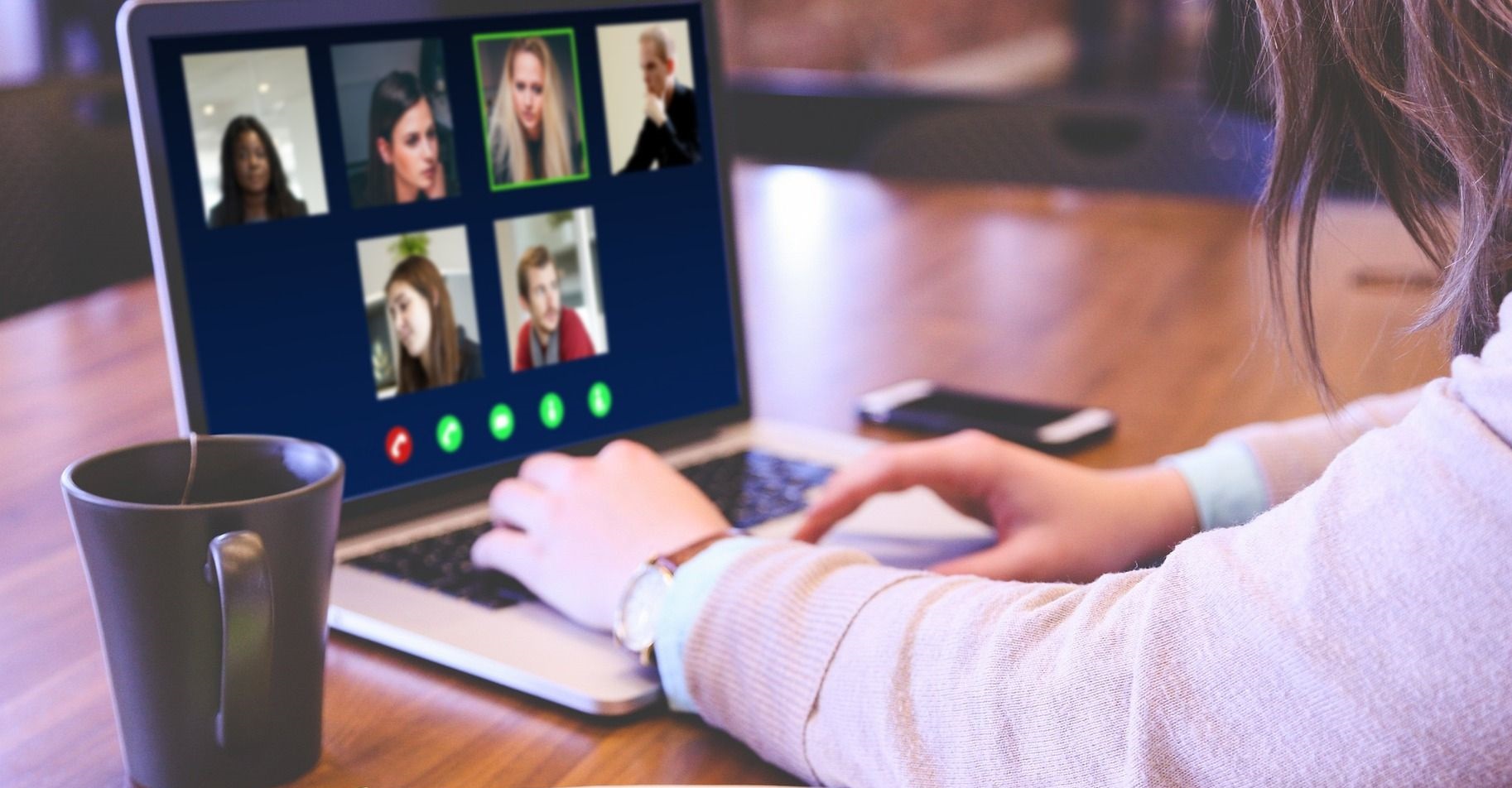 Videokonferenz Gruppe