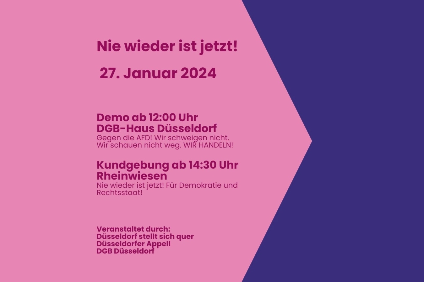 Großdemonstration in Düsseldorf