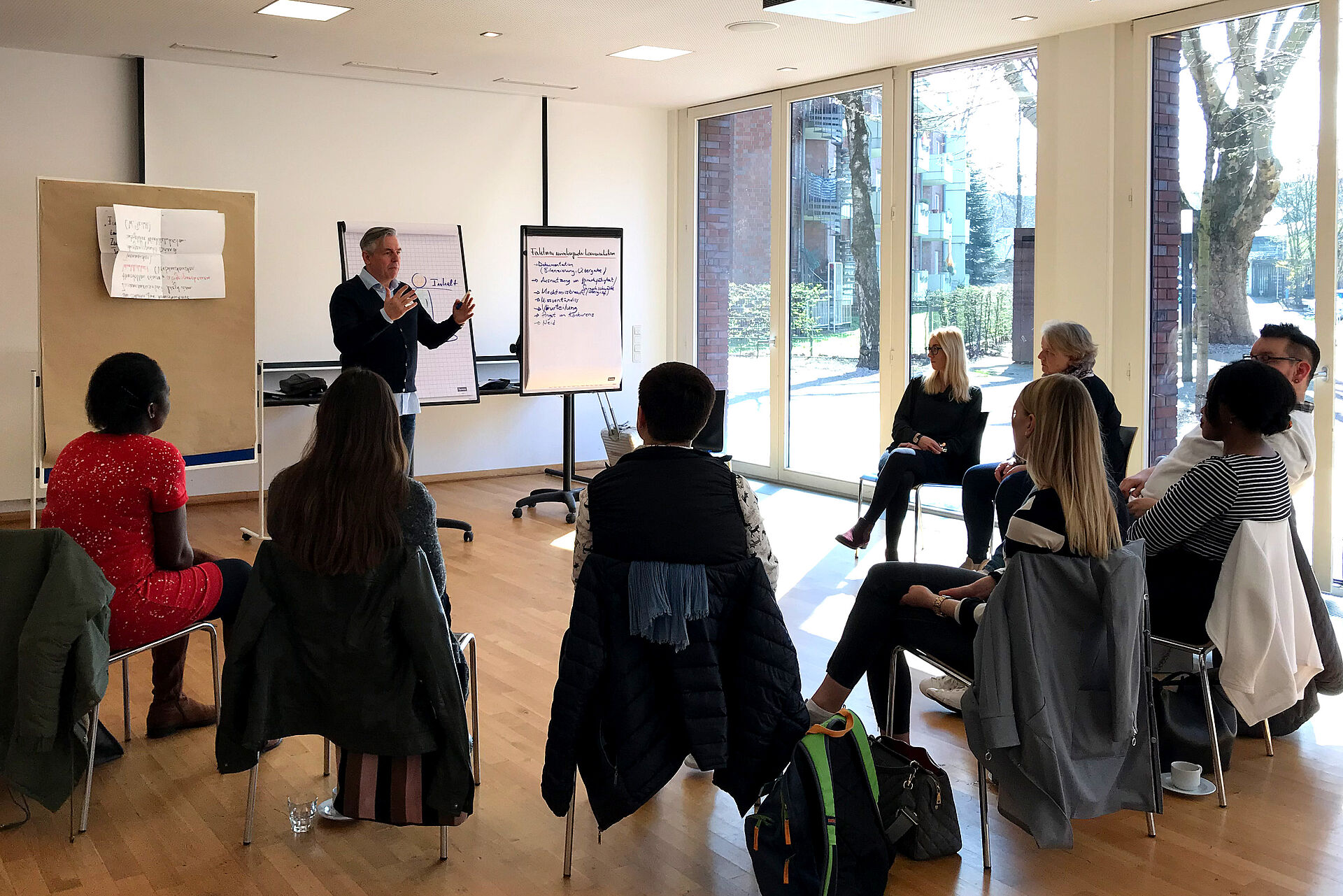 Kommunikationstraining Auszubildende Workshop Sitzkreis Diakonie Düsseldorf