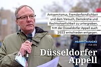 Appell-Sprecher Heinrich Fucks bei einer Mahnwache