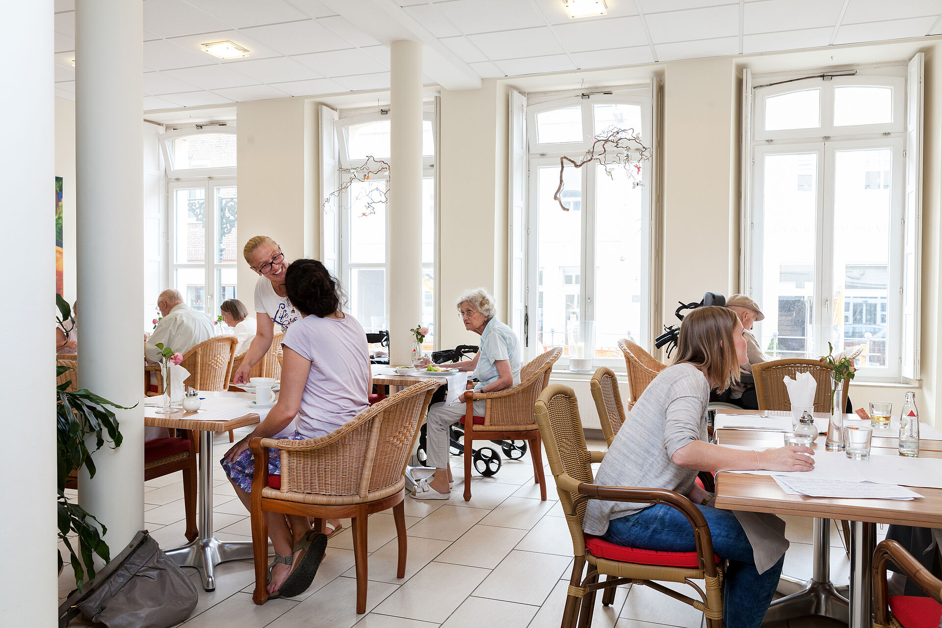 Das Café im Stammhaus Kaiserswerth