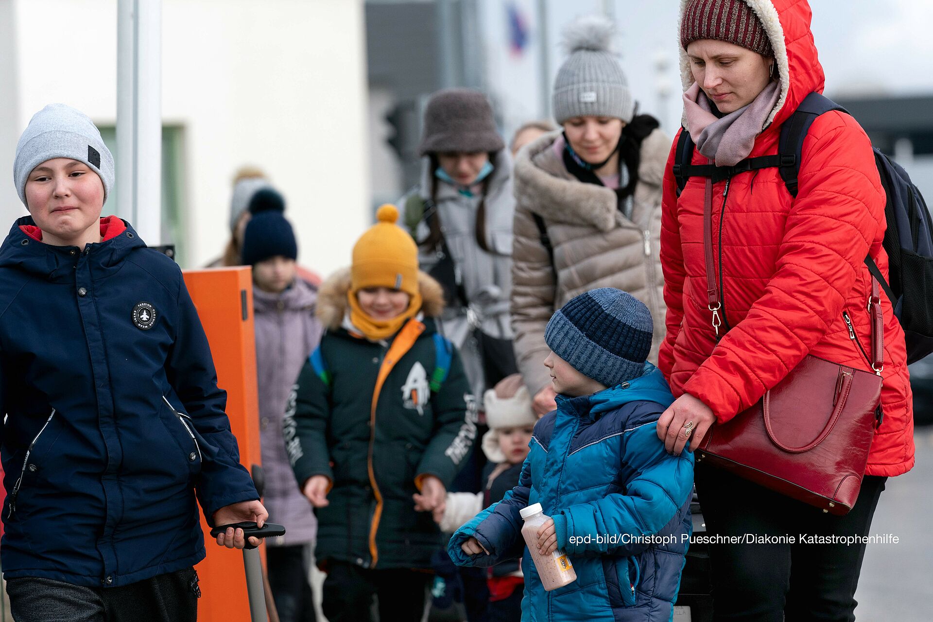 Geflüchtete Familie aus der Ukraine